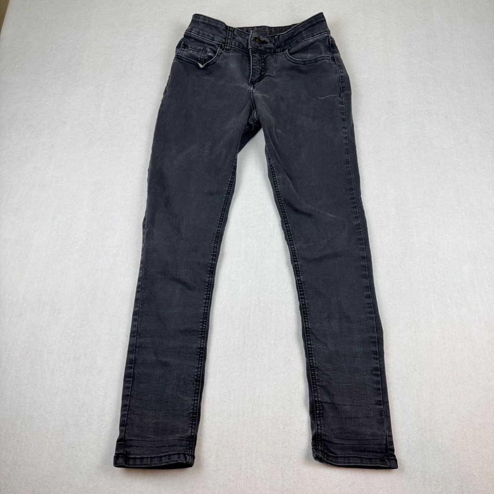 Riders by Lee Womens Midrise Skinny Jeans Faded Black Size 6M